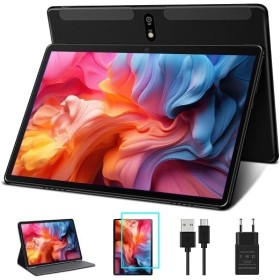 Dghrti Tablet Android de 10 Pulgadas, 4 GB RAM + 64 GB ROM, WiFi, Bluetooth 5.0, GPS, Doble cámara de 8MP + 5MP, Táctil HD, con