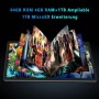 Dghrti Tablet Android de 10 Pulgadas, 4 GB RAM + 64 GB ROM, WiFi, Bluetooth 5.0, GPS, Doble cámara de 8MP + 5MP, Táctil HD, con