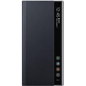 Samsung EF-ZN970CBEGWW Clear View - Funda para Galaxy Note10, silicona, protector de pantalla integrado Negro - 6.3 pulgadas