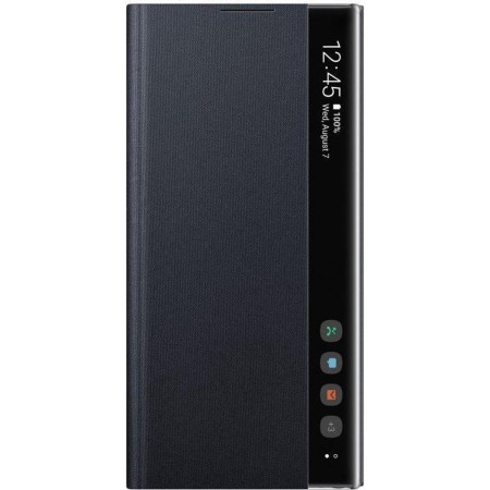 Samsung EF-ZN970CBEGWW Clear View - Funda para Galaxy Note10, silicona, protector de pantalla integrado Negro - 6.3 pulgadas