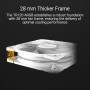 ASUS TUF Gaming TR120 ARGB Single Pack White Edition - Ventiladores de 120 mm (Marco de 28 mm, Alta presión estática de 3,3 mm
