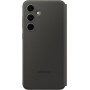Samsung Smart View EF-ZS721 - Funda para Galaxy S24 FE, Funda para teléfono móvil, Tarjetero, Ventana, Color Negro