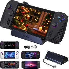 iVANKY 8 en 1 Estación de Acoplamiento para Valve Steam Deck OLED/ASUS ROG Ally X/Legion Go, ROG Alloy/Stream Deck Dock con HDMI