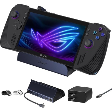 iVANKY 8 en 1 Estación de Acoplamiento para Valve Steam Deck OLED/ASUS ROG Ally X/Legion Go, ROG Alloy/Stream Deck Dock con HDMI