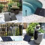 AISITIN Fuente Solar Jardin Exterior 20W de Bricolaje Última Actualización Bomba de Agua Solar Plegable Jardín Estanque, Fuente