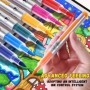 Rotuladores acrílicos Capybara, 72 colores, pincel de doble punta, sum