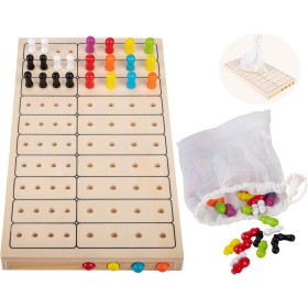 Engelhart - 340926 - Master Color Codebreaker Juego de lógica de Viaje de Madera Compacto para niños a Partir de 6 años