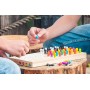 Engelhart - 340926 - Master Color Codebreaker Juego de lógica de Viaje de Madera Compacto para niños a Partir de 6 años