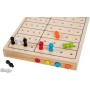 Engelhart - 340926 - Master Color Codebreaker Juego de lógica de Viaje de Madera Compacto para niños a Partir de 6 años