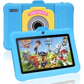 TABTIVI Tableta para niños de 7 Pulgadas, RAM 3+5 GB, ROM 64 GB (Tarjeta TF 128 GB), Android, Software para niños preinstalado,