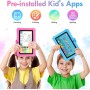TABTIVI Tableta para niños de 7 Pulgadas, RAM 3+5 GB, ROM 64 GB (Tarjeta TF 128 GB), Android, Software para niños preinstalado,