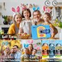 TABTIVI Tableta para niños de 7 Pulgadas, RAM 3+5 GB, ROM 64 GB (Tarjeta TF 128 GB), Android, Software para niños preinstalado,