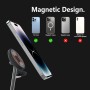 Boaraino Cargador magnético inalámbrico, 3 en 1 Cargador Inalambrico Compatible con iPhone 16/16 Pro/16 Pro Max/15/14/13/12,