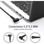 120W Cargador ASUS Portatil 19V 6,32A para ASUS VivoBook Pro N750 N500 G50 N53S N55 FX504 UX510UW N56J N56VM N56VZ A15-120P1A