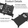 CRLYLC C21N1347 batería de para Portátil ASUS A555 A555L F555 F555L F555LA F555LB F555LD F555LJ K555 K555L K555LD R556 R556DA