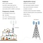 Kaser Antena 4G 5G LTE Exterior Mimo Omnidireccional 698-2700 | 3300-3800 MHz Ganancia hasta 12 dBi Compatible con Router 4g 5g