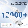 Cargador Carga Rapida iPhone 16 15 Apple Original,20W USB C Enchufe con 2M+2M Cable Cabezal Adaptador Pared Charger Corrient