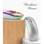 Uiosmuph G12 Ratón Inalámbrico, 2.4G Raton ​Inalambrico Recargable con Mini Receptor USB, Mouse Wireless 1600 dpi Ajustables