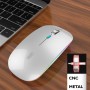 Uiosmuph G12 Ratón Inalámbrico, 2.4G Raton ​Inalambrico Recargable con Mini Receptor USB, Mouse Wireless 1600 dpi Ajustables