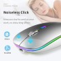 Uiosmuph G12 Ratón Inalámbrico, 2.4G Raton ​Inalambrico Recargable con Mini Receptor USB, Mouse Wireless 1600 dpi Ajustables