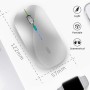 Uiosmuph G12 Ratón Inalámbrico, 2.4G Raton ​Inalambrico Recargable con Mini Receptor USB, Mouse Wireless 1600 dpi Ajustables