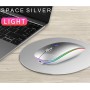 Uiosmuph G12 Ratón Inalámbrico, 2.4G Raton ​Inalambrico Recargable con Mini Receptor USB, Mouse Wireless 1600 dpi Ajustables