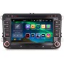 Erisin 8-Core 4GB+ 64GB 7" Android 13 GPS Navegación Pantalla Táctil DVD Estéreo de Automóvil para VW Passat B6 Golf V Vi Touran