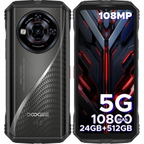 DOOGEE S118 Pro 5G Movil Irrompible MTK7050 24GB+512GB Android14, 6.6''FHD+/120Hz Móvil Rugerizado, 4K/108MP+20MP Visión