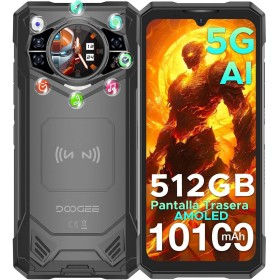 DOOGEE S200 X [2025] Movil Irrompible 5G, 32GB RAM+512GB ROM(2TB) DDR5 10100mAh 6.72”FHD+120Hz, 100MP+Pantalla Trasera AMOLED