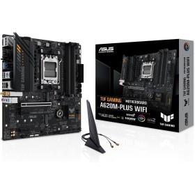 ASUS TUF Gaming A620M-PLUS WiFi Placa Base Micro-ATX AMD A620 (2.5Gb Ethernet, Wi-Fi 6, 2 x DP, HDMI, USB 3.2 Gen 1, USB 3.2 Gen