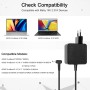 FLGAN 45W Cargador Adaptador ADP-45BW Z para ASUS VivoBook S 15 14 16 17 S1504 S1505 S1704 S1404 S1403 X1605V M1605Y X1704V