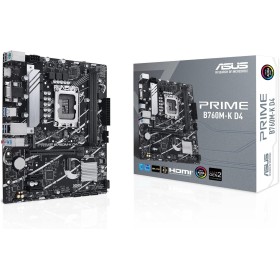 Asus Prime B760M-K D4 - Placa Base mATX Intel B760 LGA 1700 (PCIe 4.0, Dos M.2, DDR4, 2.5Gb Ethernet, SATA 6 Gbps, USB 3.2 Gen