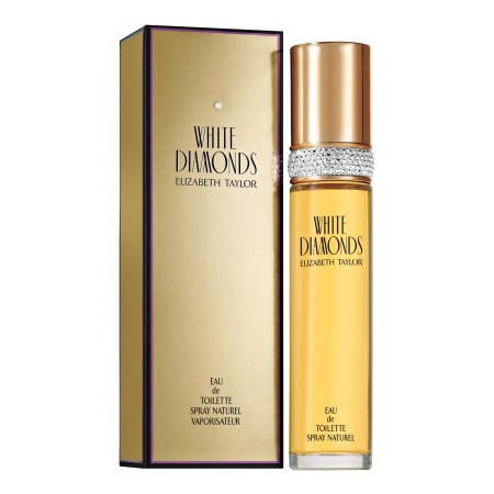 Elizabeth Taylor - White Diamonds, Eau de Toilette para Mujer, en Spray, Aroma Floral, Perfume Rico y Lujoso, a base de Notas