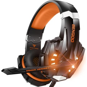 Bengoo G9000 - Auriculares estéreo para juegos para PS4, PC, control Xbox One, cancelación de ruido, auriculares sobre la oreja