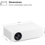LG PF510Q - Proyector, CineBeam, SmartTV, webOS 22, hasta 100 Pulgadas, Fuente LED, 450 lúmenes FHD, 1920 X 1080px, Blanco