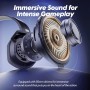 NUBWO G06 Cascos Gaming Inalámbricos con Drivers de 50 mm para PC/Ps5/Ps4/NS/Mobile, Auriculares Gaming Inalámbricos con 2.4