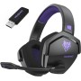 NUBWO G06 Cascos Gaming Inalámbricos con Drivers de 50 mm para PC/Ps5/Ps4/NS/Mobile, Auriculares Gaming Inalámbricos con 2.4