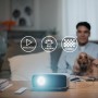 Philips NeoPix 200, proyector Full HD 1080p, Alto contraste, múltiples correcciones de imagen para una instalación flexible,