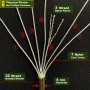 aufodara 4 Piezas 19ft/6 Metros Paracord Cuerda de Nailon Paracaídas Diámetro 4mm - 7 Hilos, Total 76ft