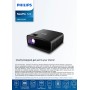 Mini-proyector Philips NeoPix 122: True HD 720p, Wi-FI Dual Band Screen Mirroring, Sistema de Audio 2.1 Integrado