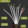 Set de 4 Cuerdas Paracord de 10 m (40 m Total) 4 mm, Cuerda Resistente con 7 Hilos de Nylon 100%, Capacidad de Carga hasta 250