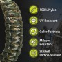 Set de 4 Cuerdas Paracord de 10 m (40 m Total) 4 mm, Cuerda Resistente con 7 Hilos de Nylon 100%, Capacidad de Carga hasta 250