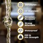 SaiXuan 50M Cuerda Paracord 4mm, 5 Piezas 33ft Cuerda Paracord,Carga Máximade 250kg, 7 Core Strands, Paracord en Nylon, para