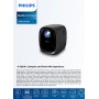 Philips, Neopix 130, Proyector de cine en casa, Corrección de imagen avanzada, Full HD 720p, Fuente de luz LED avanzada, Modo