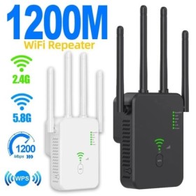 Repetidor inalámbrico enrutador, amplificador de señal Wifi de 1200Mbp