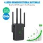 Repetidor inalámbrico enrutador, amplificador de señal Wifi de 1200Mbp