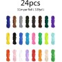 24 Rollos de Cuerda de paracaídas de 10 pies, Cuerda de paracaídas de 4 mm, Cuerda de paracaídas multifunción Tipo III, Cuerda