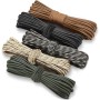 HOVIBU Paracord 4mm 7 Hebras, 5 Piezas Cuerda Paracord de Nylon, Cuerda de Paracaídas, Cuerda Nylon Multifuncional para al Aire