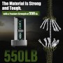 HOVIBU Paracord 4mm 7 Hebras, 5 Piezas Cuerda Paracord de Nylon, Cuerda de Paracaídas, Cuerda Nylon Multifuncional para al Aire