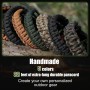 HOVIBU Paracord 4mm 7 Hebras, 5 Piezas Cuerda Paracord de Nylon, Cuerda de Paracaídas, Cuerda Nylon Multifuncional para al Aire